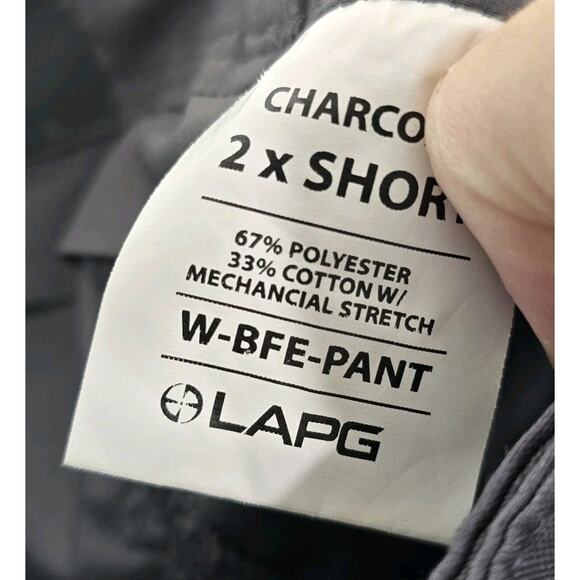LAPG Pants Womens 2 Short Gray Ripstop Teflon BFE Stretch Charcoal Mid Rise NEW - Picture 11 of 15